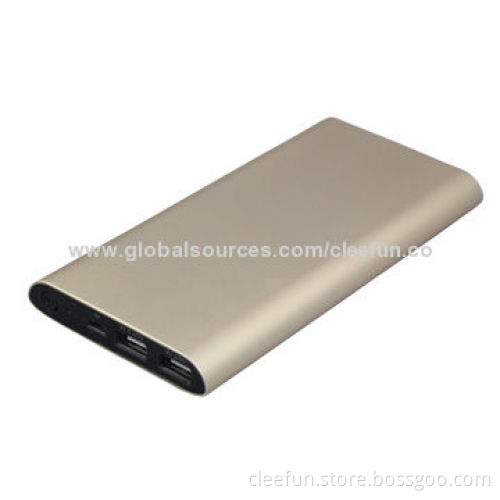 High capacity super slim power bank, dual USB port, 12,000mAh